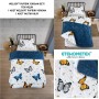 ETE HOMETEX TEK KİŞİLİK LÜX WELSOFT YORGAN KELEBEK İNDİGO 155X215CM 8696474231930